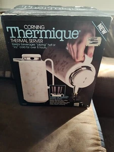 Vtg 1980s Corning Thermique 1 Qt Server Plus Coffee on Demand #8020-93 - Picture 1 of 11