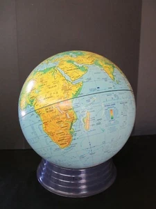 George F. Cram Company 16" Physical and Political Globe with Stand - Picture 1 of 10