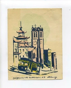 Vintage San Francisco CA note, 630 Corbett Ave, probably WWII related, USNA - Picture 1 of 2