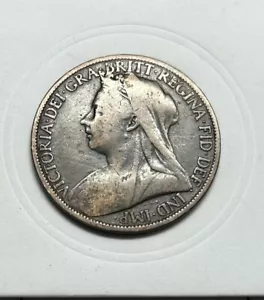 1901 Great Britain 🇬🇧 Queen Victoria One Penny Bronze Last Year Victoria GB100 - Picture 1 of 2