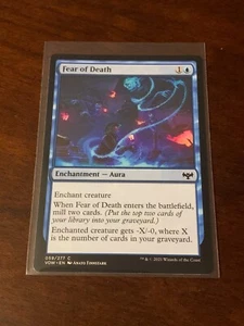 Magic Gathering Innistrad Crimson Vow Fear of Death - Picture 1 of 2