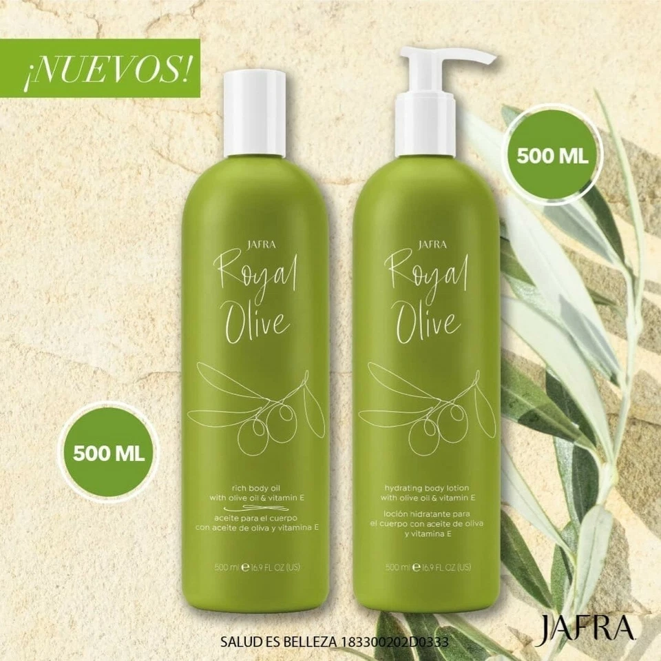 Set Jafra Royal Aceite de Oliva y Loción Corporal 16.9 OZ. 500 ml. Foto 1 de 1