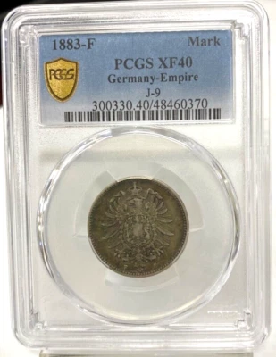 1883-F Germany-Empire Mark J-9 PCGS Certified Extremely Fine Condition - Image 1 of 4