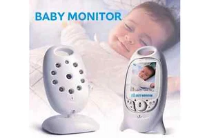 Baby Monitor Wireless Video LCD Audio Visione Notturna Monitoraggio Temperatura - Foto 1 di 6