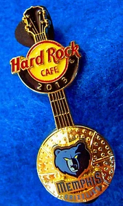 MEMPHIS GRIZZLIES NBA BASKETBALL 3D LOGO GUITAR SERIES Hard Rock Cafe PIN LE - Bild 1 von 1