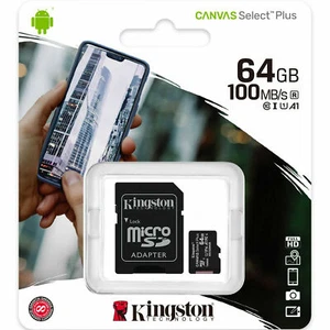 Scheda di memoria micro SD 64 GB per telefono cellulare Samsung Galaxy A3 (2017) - Foto 1 di 2