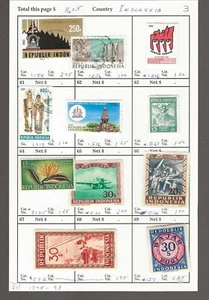 INDONESIEN..Sc #1188/1536; B69/105; Mehr...M & U...1948/93...11 Diff...SCV 16,05 $ - Bild 1 von 1