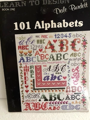 Dale Burdette 101 ALPHABETS BOOK #1 Cross Stitch Letter Patterns - Image 1 of 4
