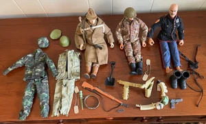 Vintage Lot of 3 Hasbro G.I. Joe Soldiers with Accessories from 1992-1996 12" - Picture 1 of 17