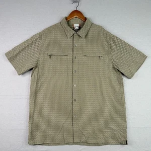 Nike ACG Hemd Herren Large grün kurzarm kariert Knopf Wandern Trail Outdoor - Bild 1 von 11