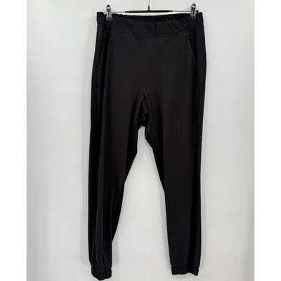 Pantalones de chándal Athleta Brooklyn texturizados negros para mujer talla 8 atléticos informales Foto 1 de 4