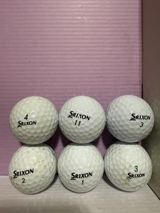 7 Srixon Golf Balls – Mixed Numbers – Used – Clean & Playable – Lot of 7 - Picture 1 of 4