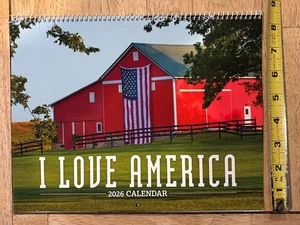 I Love America - 2026 - Patriotischer Wandkalender für 12 Monate - fabelhafte Flaggenfotos! - Bild 1 von 13