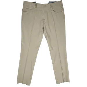 Ballin Pants Men 36 Beige Comfort EZE Commuter Stretch Gabardine Modern Connor - Picture 1 of 14