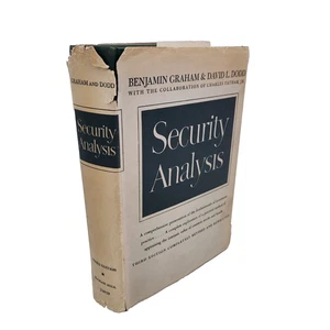 Security Analysis 1951 Third Edition Benjamin Graham David L. Dodd HCDJ - Picture 1 of 24