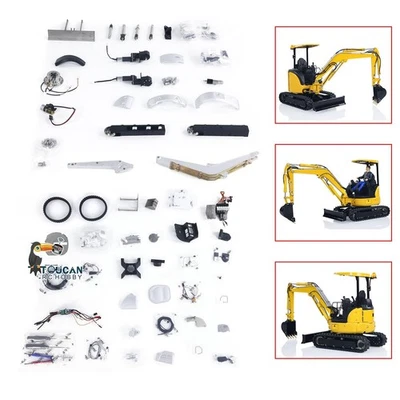 Unassembled KIT LESU 1/14 RC Hydraulic Excavator PC30 Metal Mini Digger - Image 1 of 4