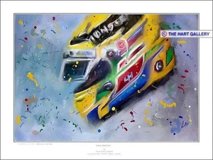 Lewis Hamilton Sturzhelm Limited Edition Druck Bild (250) Künstler signiert - Bild 1 von 3