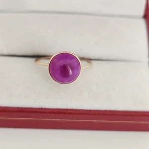 Vintage 14K Rose Gold PINK STAR SAPPHIRE RING - Picture 1 of 24