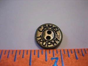 Vintage CAMEL TROPHY 1/2" verbale Arbeitskleidung / Marke Metallknopf - O44 - Bild 1 von 4