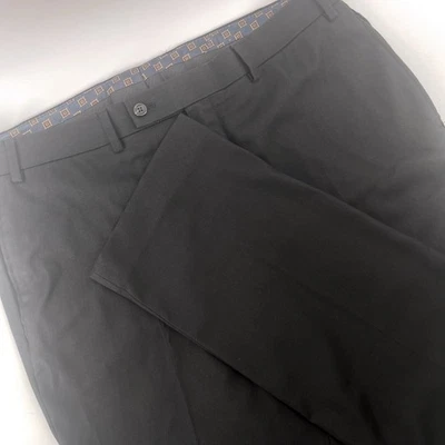 Pantalones de vestir Lauren Ralph Lauren para hombre negros frente plano talla 36W x 32L Foto 1 de 4