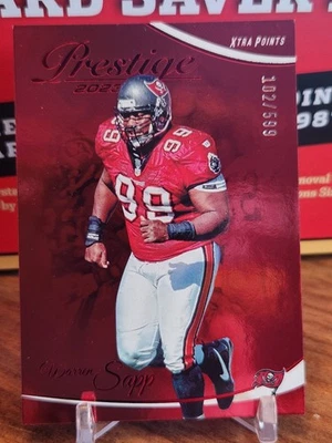 2023 Panini Prestige - Warren Sapp #281 Xtra Points Red /599 Buccaneers  - Image 1 of 2
