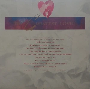 Various - The Greatest Love 2 x Vinyl LP Compilation 1988 Telstar STAR 2316 VG. - Picture 1 of 8