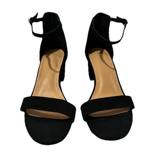 TOP Moda Darcie-1 Ankle Strap Dressy High Heel Sandal, Non-slip Size 9 Black - Picture 1 of 10
