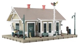 Woodland Scenics 4928 N Scale Dansbury Depot - Assembled - Picture 1 of 1