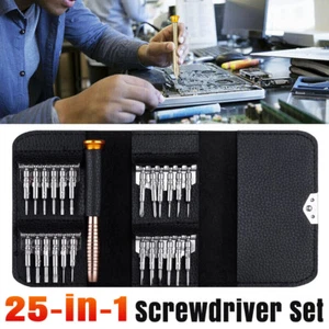 Juego de destornilladores de precisión 25 en 1 Kit de herramientas Mini pequeño Torx reparación reparación reparación para computadora portátil - Imagen 1 de 10