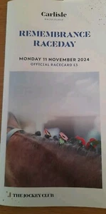 TARJETA CARLISLE RACE, 11 DE NOVIEMBRE DE 2024 - REMBRANCE RACEDAY & NELLS SON - Imagen 1 de 12