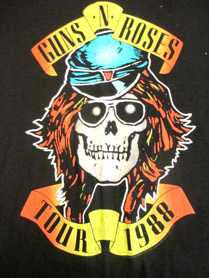Camiseta Guns N Roses Tour 1988 Appetite For Destruction para hombre XL Slash Axel Foto 1 de 4