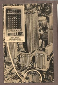 VINTAGE POSTCARD UNUSED HOTEL BRISTOL NEW YORK - Picture 1 of 1
