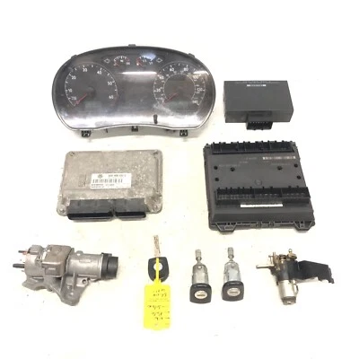 ⭐️ VOLKSWAGEN VW POLO MK4 9N 1.2 PETROL ENGINE ECU KIT COMPLETE UNIT 03D906032C - Image 1 of 4