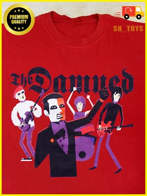 Camiseta roja Rara The Damned Band todas las tallas S-5XL Foto 1 de 4