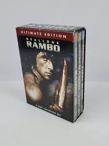 Lot 3 DVD Rambo Trilogy First Blood, First Blood II, Rambo III. Rambo 3 is NEW - Picture 1 of 8