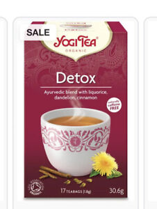 Yogi Tea Detox Blend Of Liqourice Dandelion And Cinnamon Various Quantities
