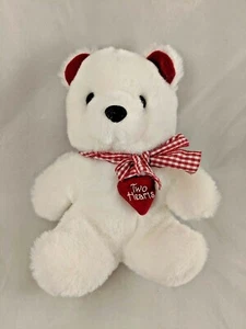 Applause weißer Bär Love Bearer Plüschtier 8 Zoll 1985 Stofftier Spielzeug - Bild 1 von 9