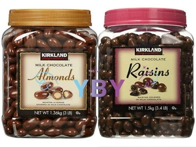 Kirkland Signature Milk Chocolate Almonds & Milk Chocolate Raisins 3 LB & 3.4 LB - Image 1 of 4