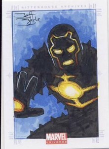 2011 Marvel Universe Sketch Card Zugale Iron Man