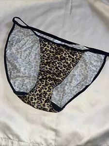 Vintage Delicates Second Skin String Bikini Panties XL - Picture 1 of 12