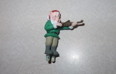 New Bright Holiday Express Musical Train Station STANDING VIOLIN ELF - Image 1 of 2