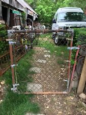 Antique metal garden gate 36" wide Chain Link gate Garden Art Trellis