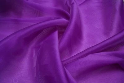DarkMagenta Tissue Organza Fabric Cloth Material for dresses , Craft,Art  1 YARD - Image 1 of 3