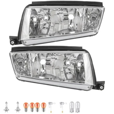 Halogen Scheinwerfer Set H3 für Skoda Fabia I Praktik Stufenheck inkl. Lampen - Bild 1 von 4