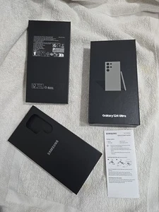 Oryginalne Samsung Galaxy S24 Ultra puste pudełko | tytan szary | szybka dostawa w Wielkiej Brytanii🚚� - Zdjęcie 1 z 5