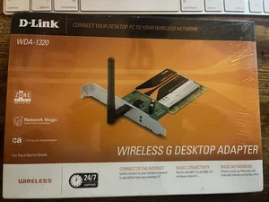 D Link WDA 1320 Wireless G Desktop Adapter Network WiFi Computer **SEALED** NEW* - Picture 1 of 4