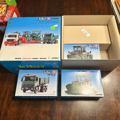 Kibri HO Scale Model KitTrailer with Richard Mayer Construction Vehicles - Image 1 of 4