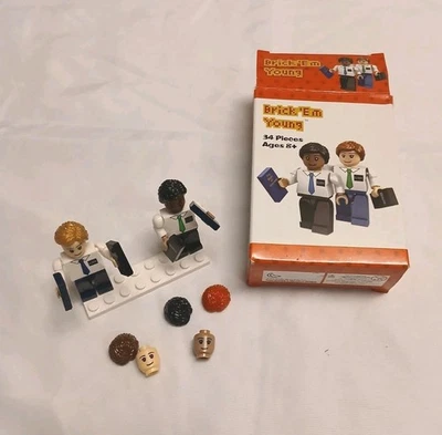 Brick'em Young Elder Missionary Figurine Building Block Toys Mini Figures  - Image 1 of 3
