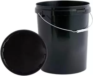 Bucket + Lid Tub Pail Container Plastic Tamper Handle 1L 3L 5L 10L 20L 25L 30L - Picture 1 of 20