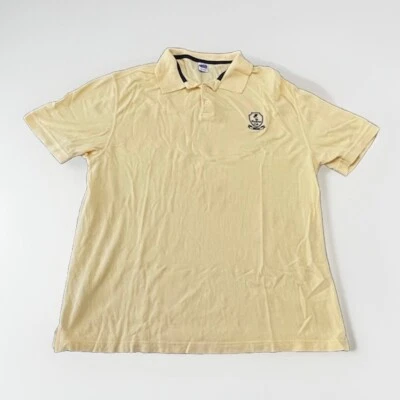Disney Rainforest Cafe Polo Shirt Size XXL Yellow Embroidered Logo Orlando Palm - Image 1 of 4